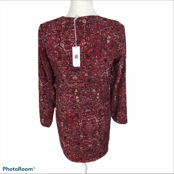 Tavik The Upside Red Floral Lace Up Dress NWT Small - Picture 5 of 13